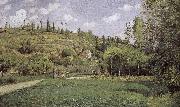 Camille Pissarro Pont de-sac of cattle and more people Schwarz china oil painting artist